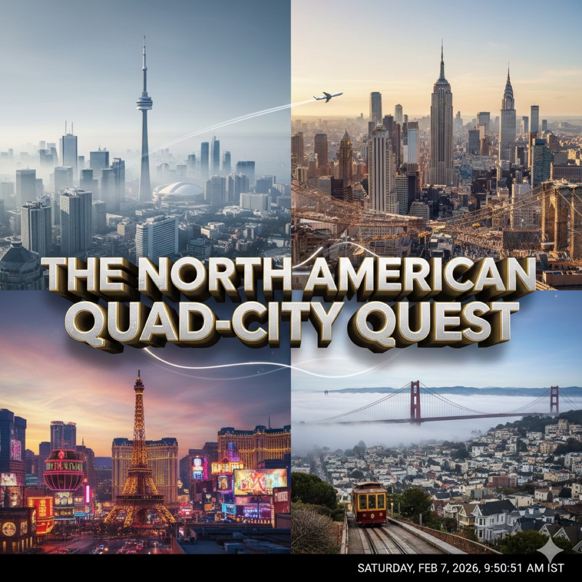 The North American Quad-City Quest